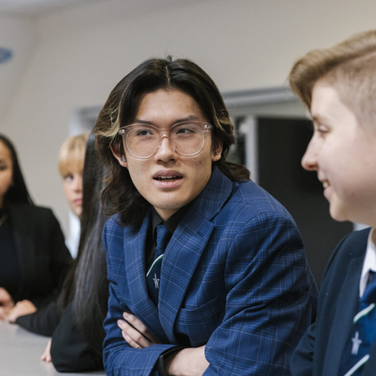 students in the common room