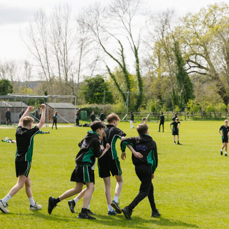 students running